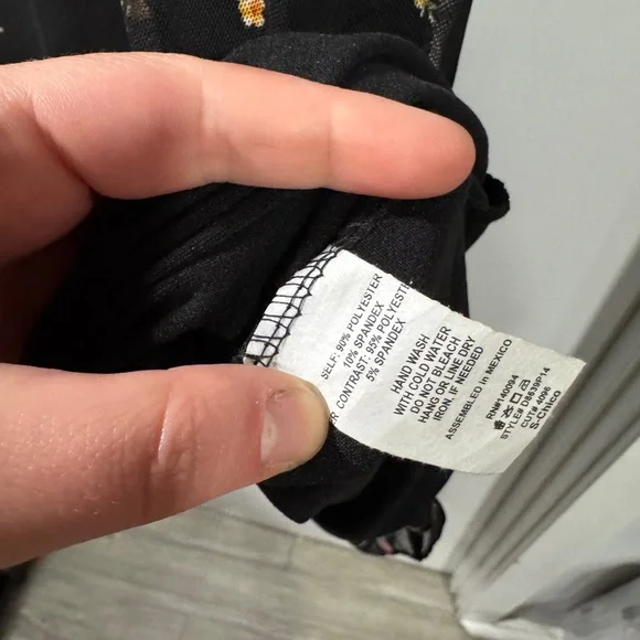 See You Monday Black and Floral Tiered Mini Dress - Picture 4 of 4